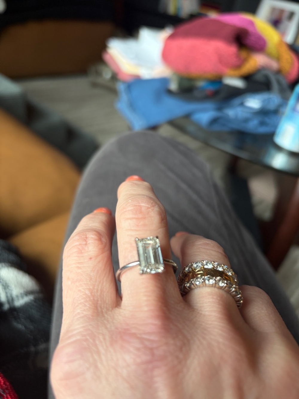 Ring Concierge 4.03 ct Emerald Lab Diamond set in Platinum IGI INCREDIBLE - Picture 12 of 17